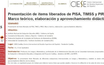 Presentación de items liberados de PISA, TIMSS y PIRLS: Marco teórico, elaboración y aprovechamiento didáctico