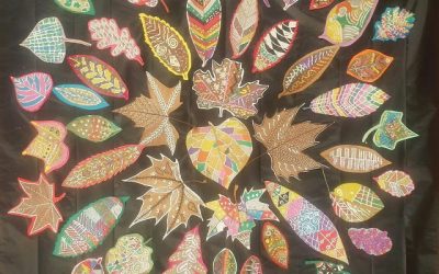 DECORAMOS LAS HOJAS DEL OTOÑO CON COLORES DE PRIMAVERA